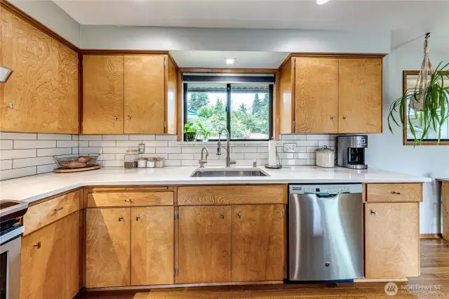 Kitchen w/ Original Refinished Cabinetry