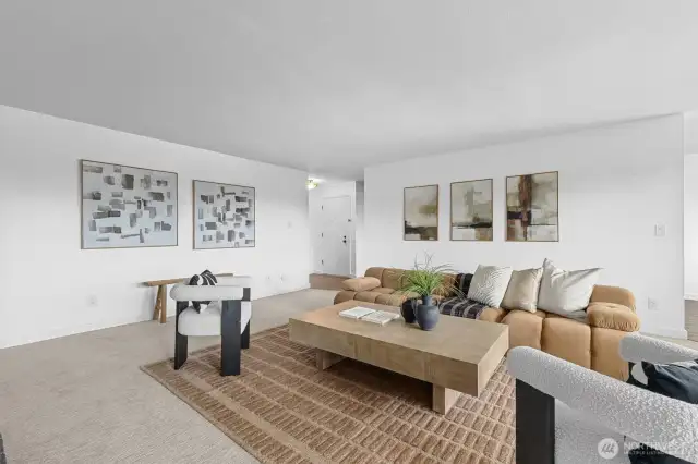 Spacious and airy, the living room is designed for daily comfort and effortless entertaining.