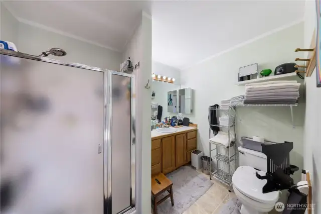 Here is the Primary Bathroom with shower.