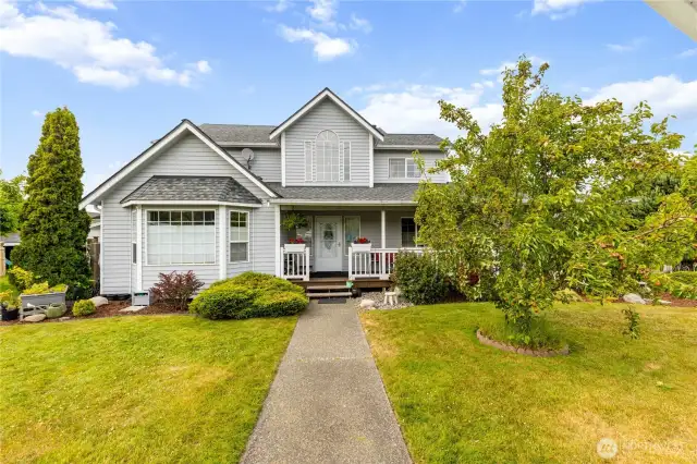 Lots of garden space, fruit trees and mature landscaping.