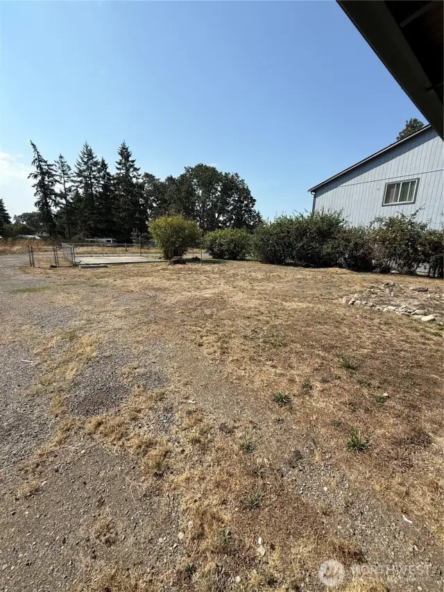 Alley on the south side of the property