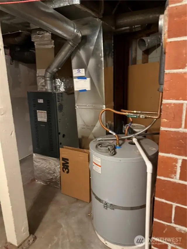 Furnace and hot water heater are in the lower level of this home