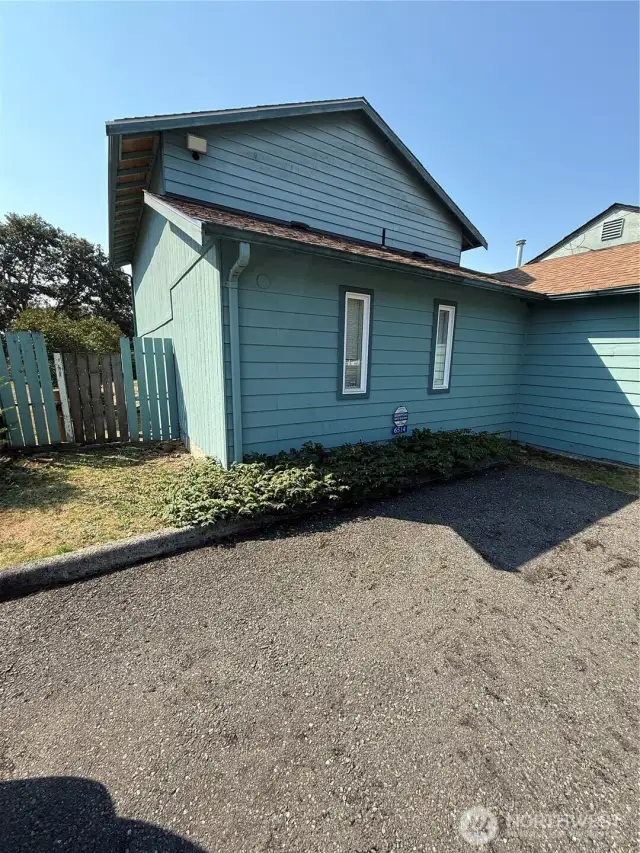 East side of home from the front view