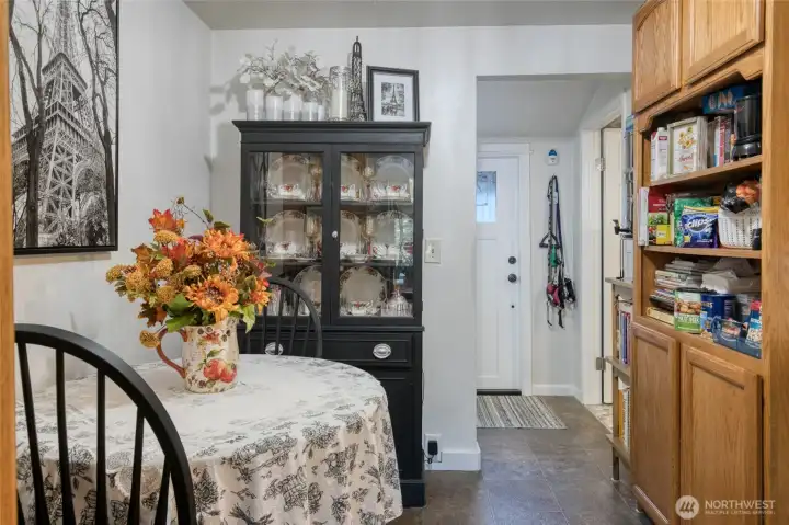 Dining Room to Bathroom and Back Door