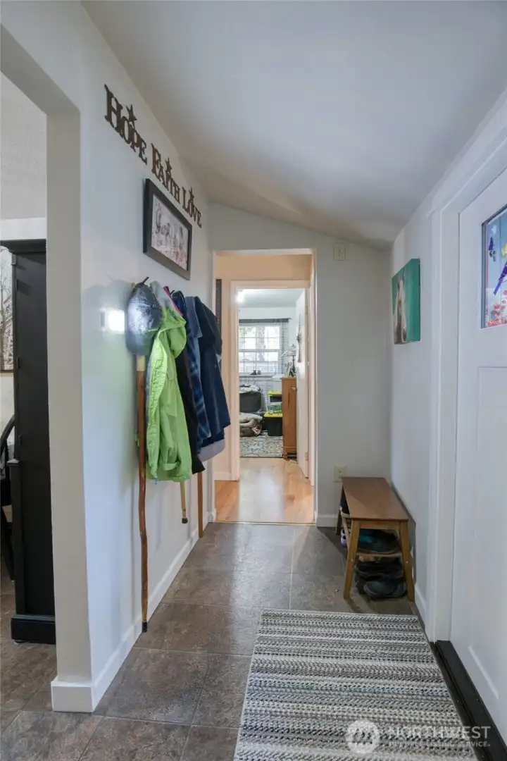 Hallway from bathroom to Primary and 2nd bedroom
