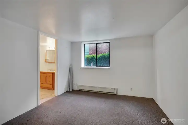 Lower-level basement space.