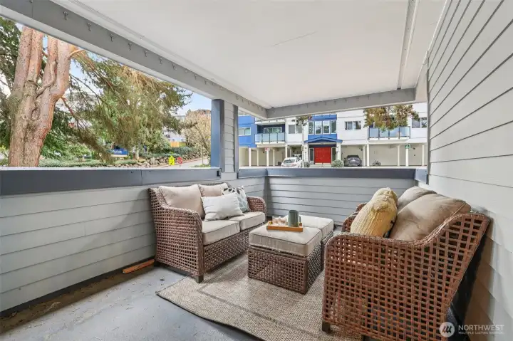 Covered Private Patio