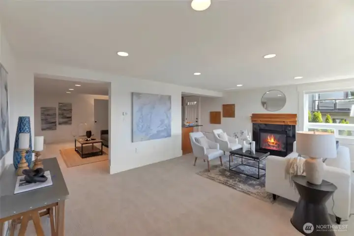 Living room of the ADU comes with it's own views