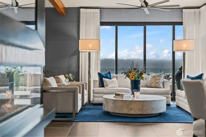 Designed for gathering. The open-concept layout flows effortlessly into the outdoor spaces via expansive Fleetwood sliding doors, blurring the line between inside and out.