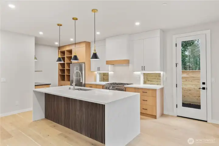 Waterfall quartz island