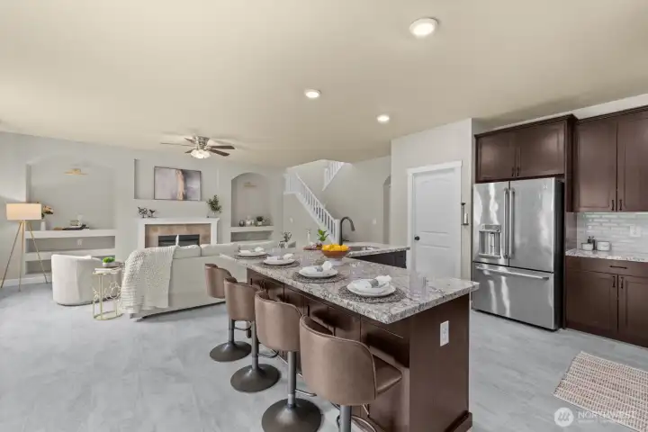 Bar seating & eat-in space too!