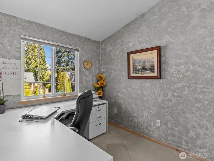 Just off the kitchen is the 1st bedroom, which is great for a home office.