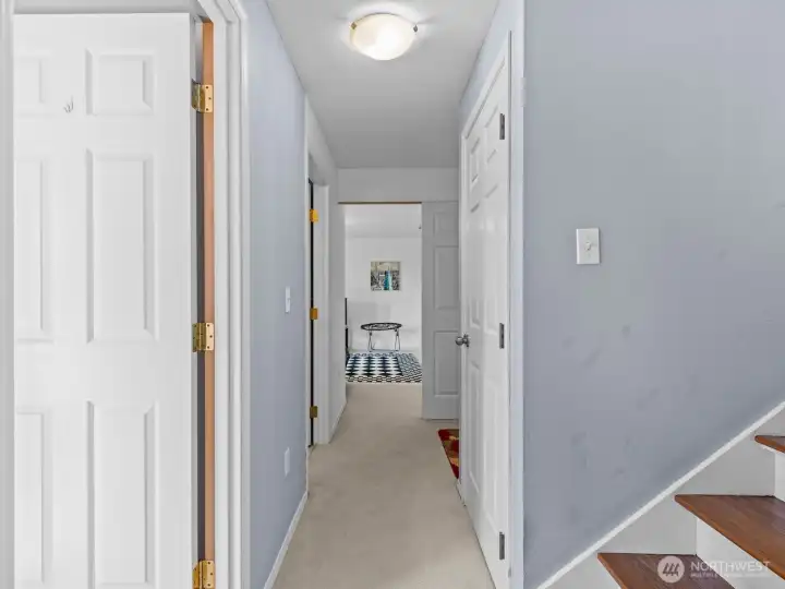 Downstairs you'll notice more storage on your way to explore the rest of the home.