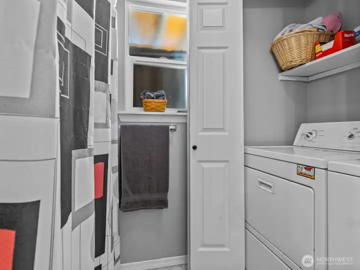 You also have the laundry closet in there.