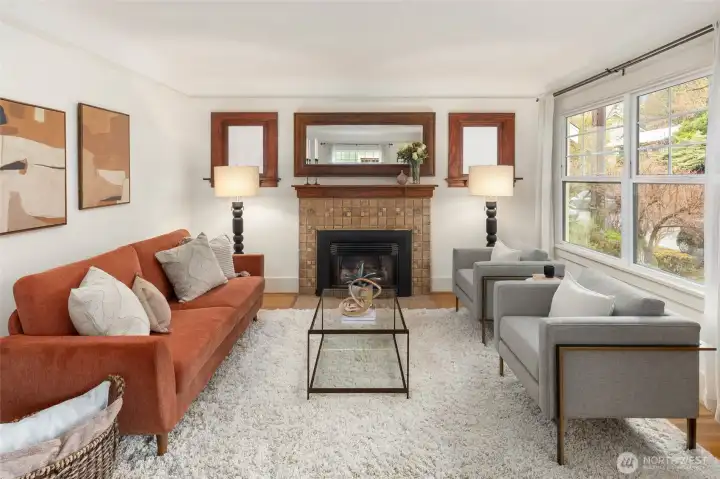 Light filled living room.