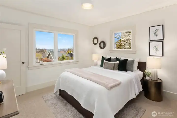 Main floor bedroom with views!