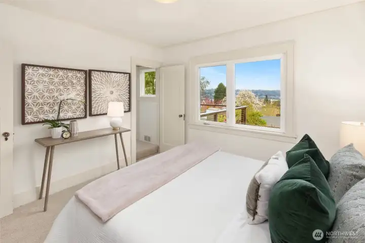 Main floor bedroom with views!