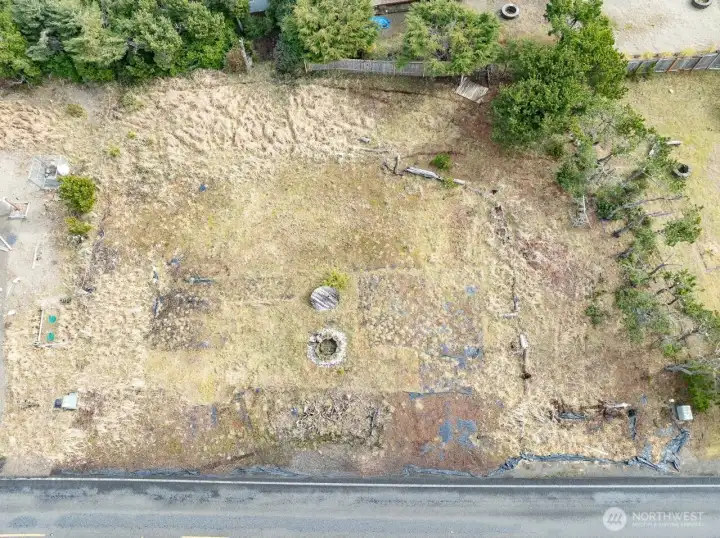 Aerial view straight above