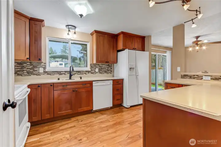 Fabulous remodeled kitchen.  All appliances are included, washer and dryer too!