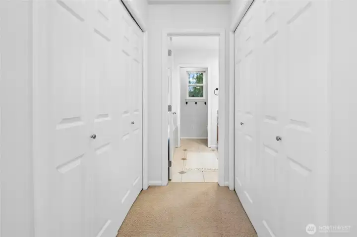 Two Closets in Primary Bedroom