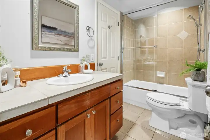 Full Bath on Upper Level