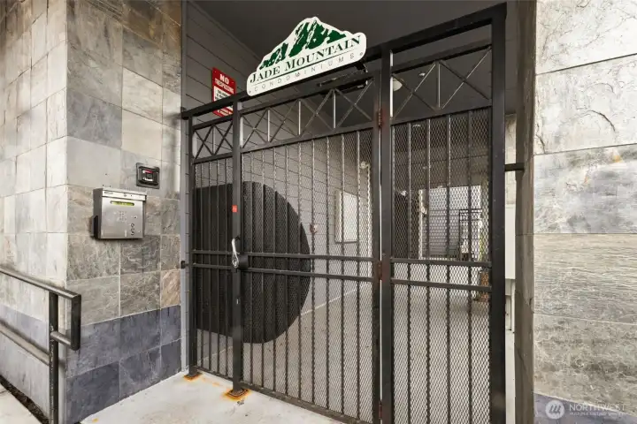 Secure main entrance