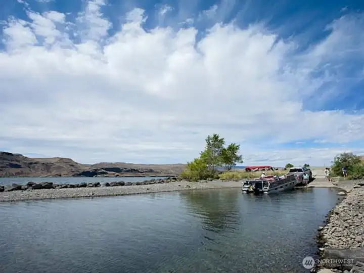 PUD public Columbia River access and future marina site.
