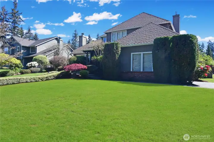 Enjoy a large front yard and also a large back yard.