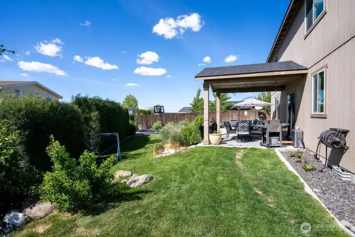 Covered back patio