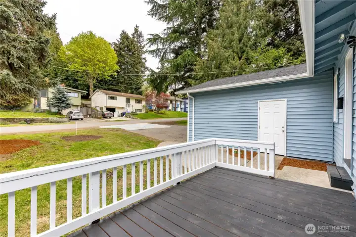 Refreshed front deck.