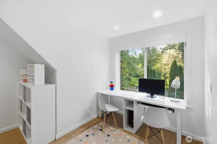 Bonus room, converted as kids study and entertainment space Bonus room, converted as kids study and entertainment space