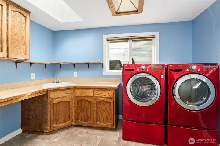 This is the laundry/craft room off the kitchen.