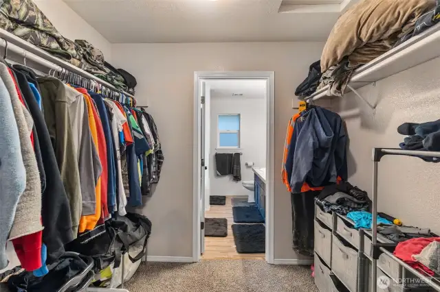 Primary walk-in closet