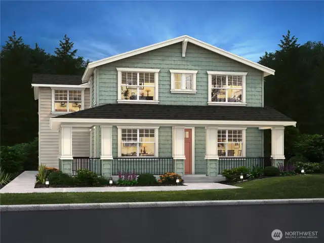 Plan C Digital Rendering Elevation B