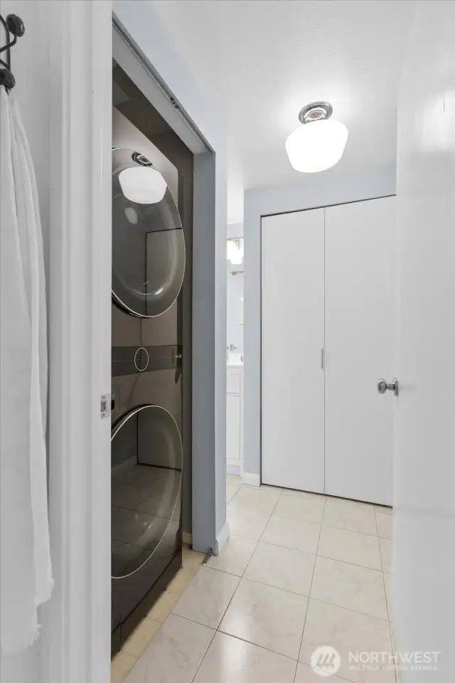Stacked Washer & Dryer in unit
