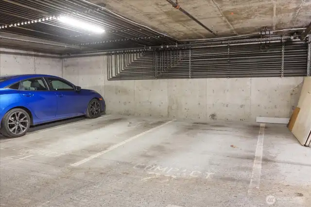 Secured garage parking