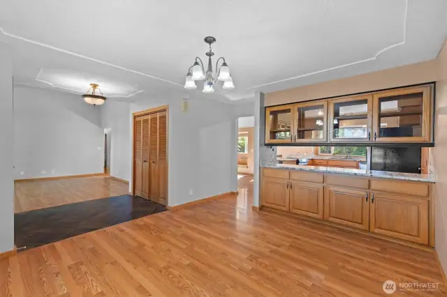 Dining Room with pass through to Kitchen