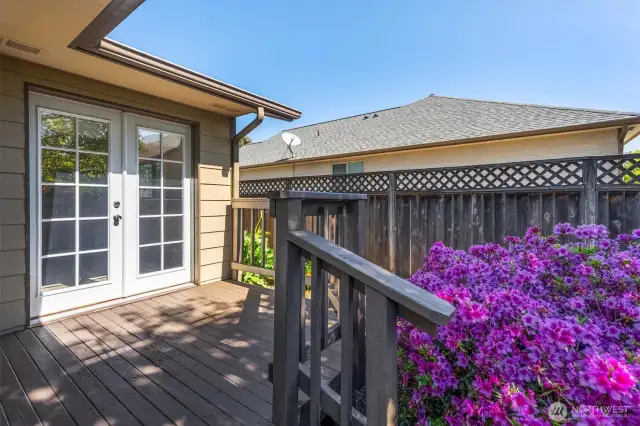 Private deck of Primary Bedroom