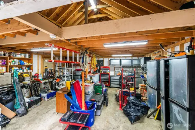 Detached garage/shop with loft.
