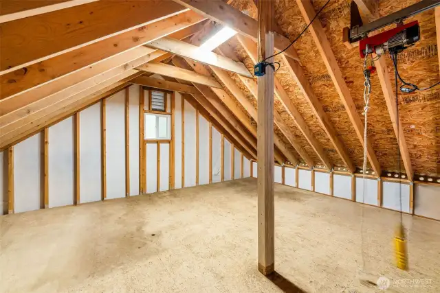 Upper Loft area of detached shop
