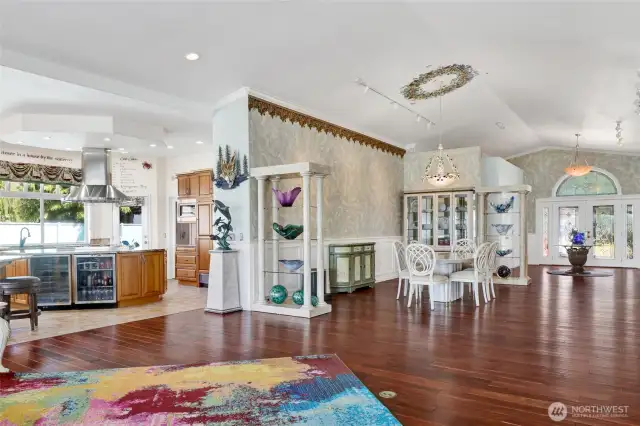 Built for entertaining, the great room flows to the dining room and kitchen