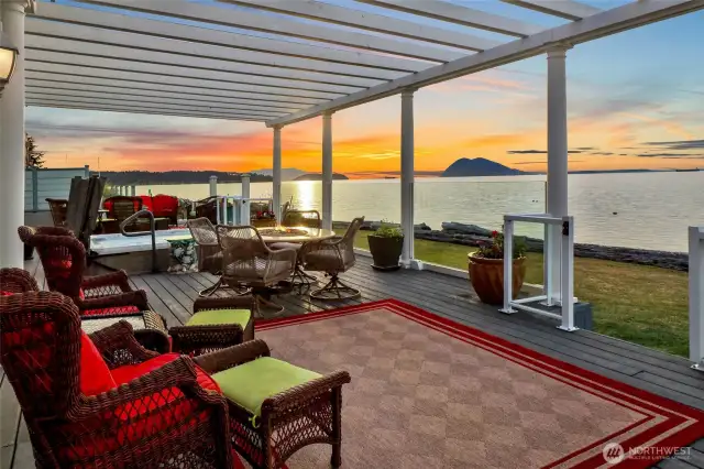 Unparalleled views from your private deck and 75' of no-bank waterfront