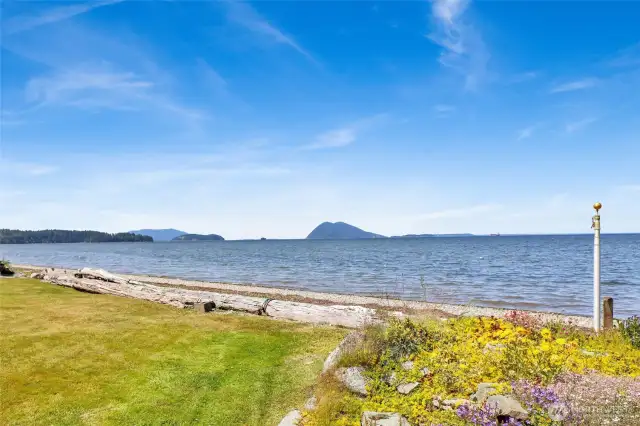 Views of Lummi from your private beach