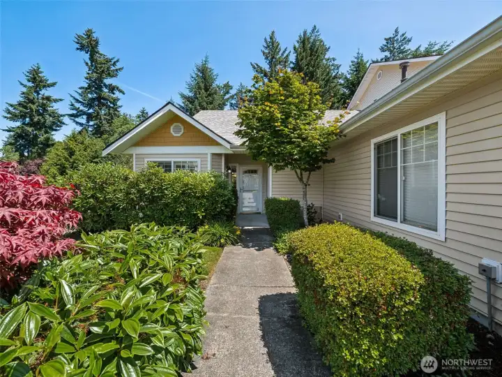 Beautiful mature landscaping...