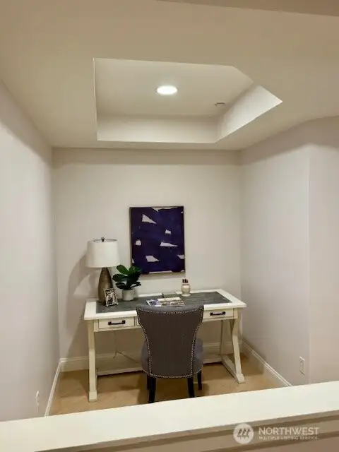 The den/office is located off of the entry.
