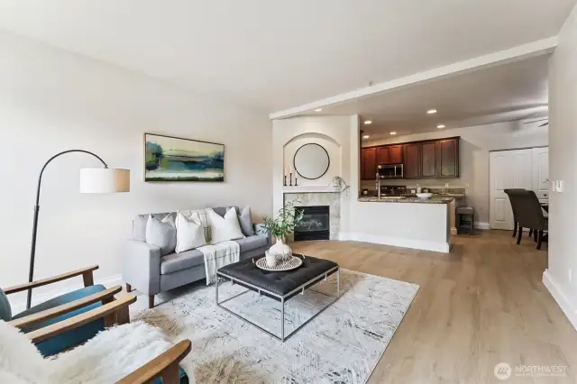 Walk into your spacious living room. All NEW LVP flooring.