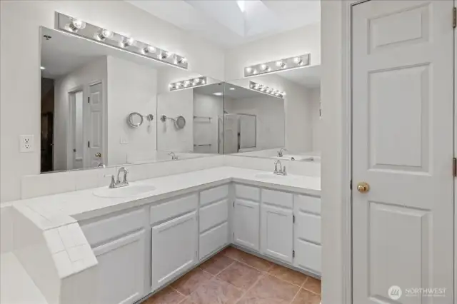 Primary bathroom.