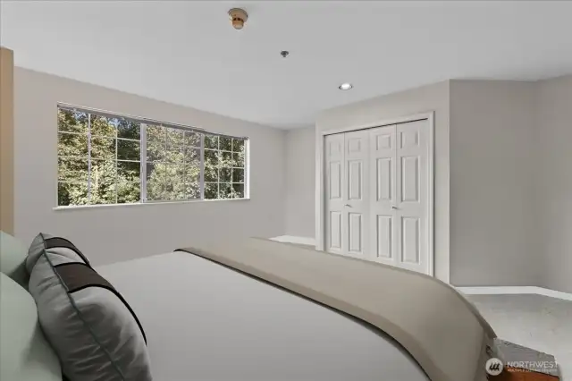 Bedroom 2 w/en suite bathroom.