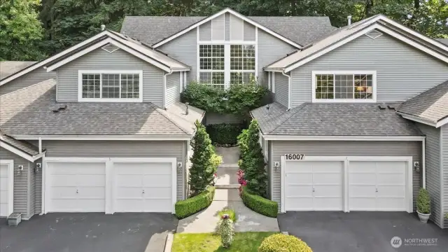 The home is on the right.