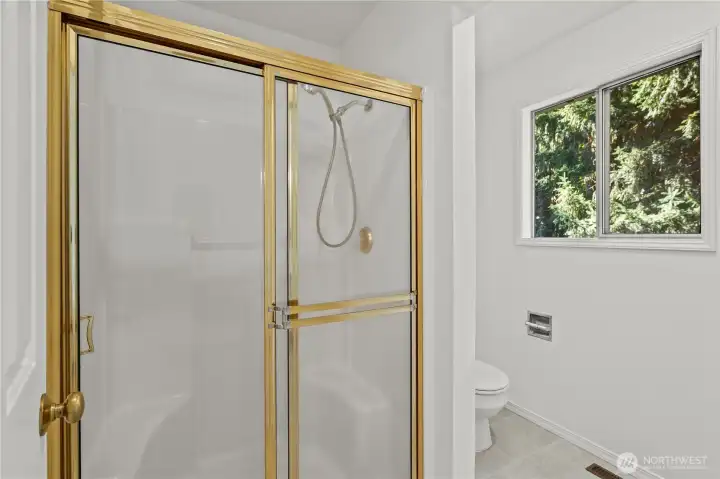 Separate Shower and Toilet